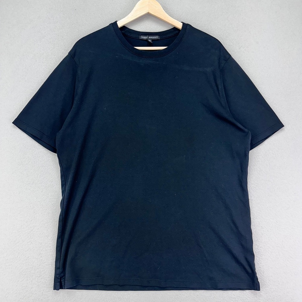 Robert Barakett The Barakett Tee Mens XXL Black Short Sleeve Pima Cotton Shirt